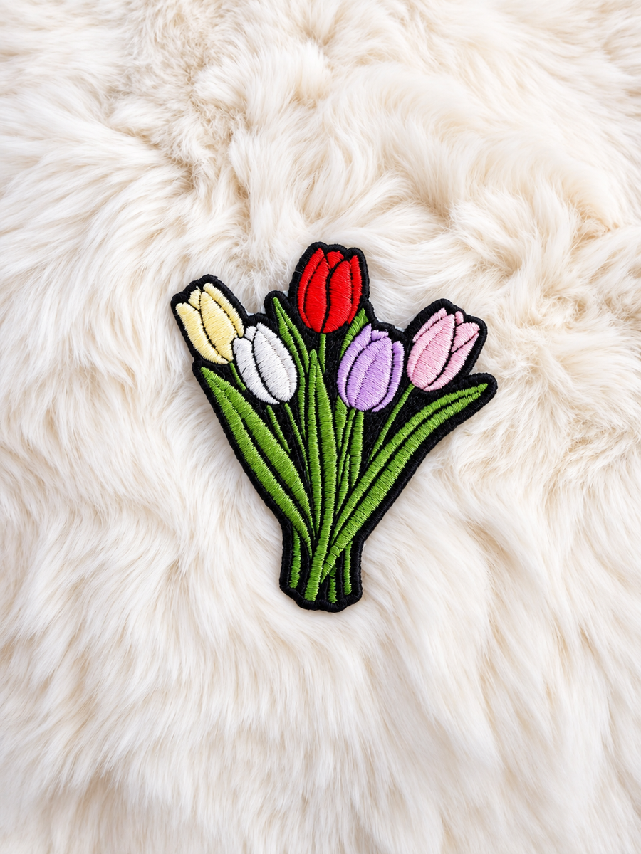 Flowers Embroidered Patch